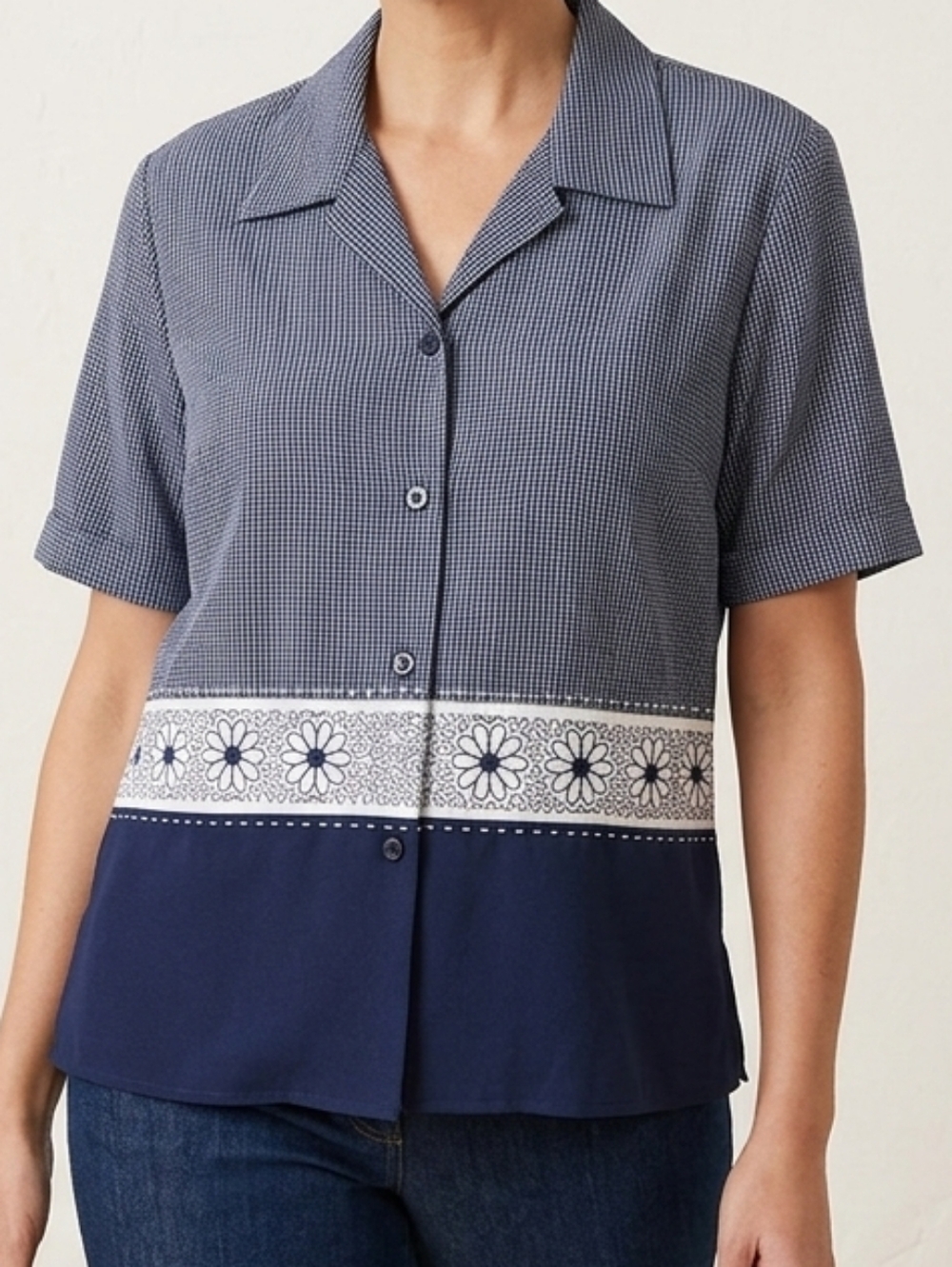 Vintage Erika Top Dresses Rayon Shirt Size L